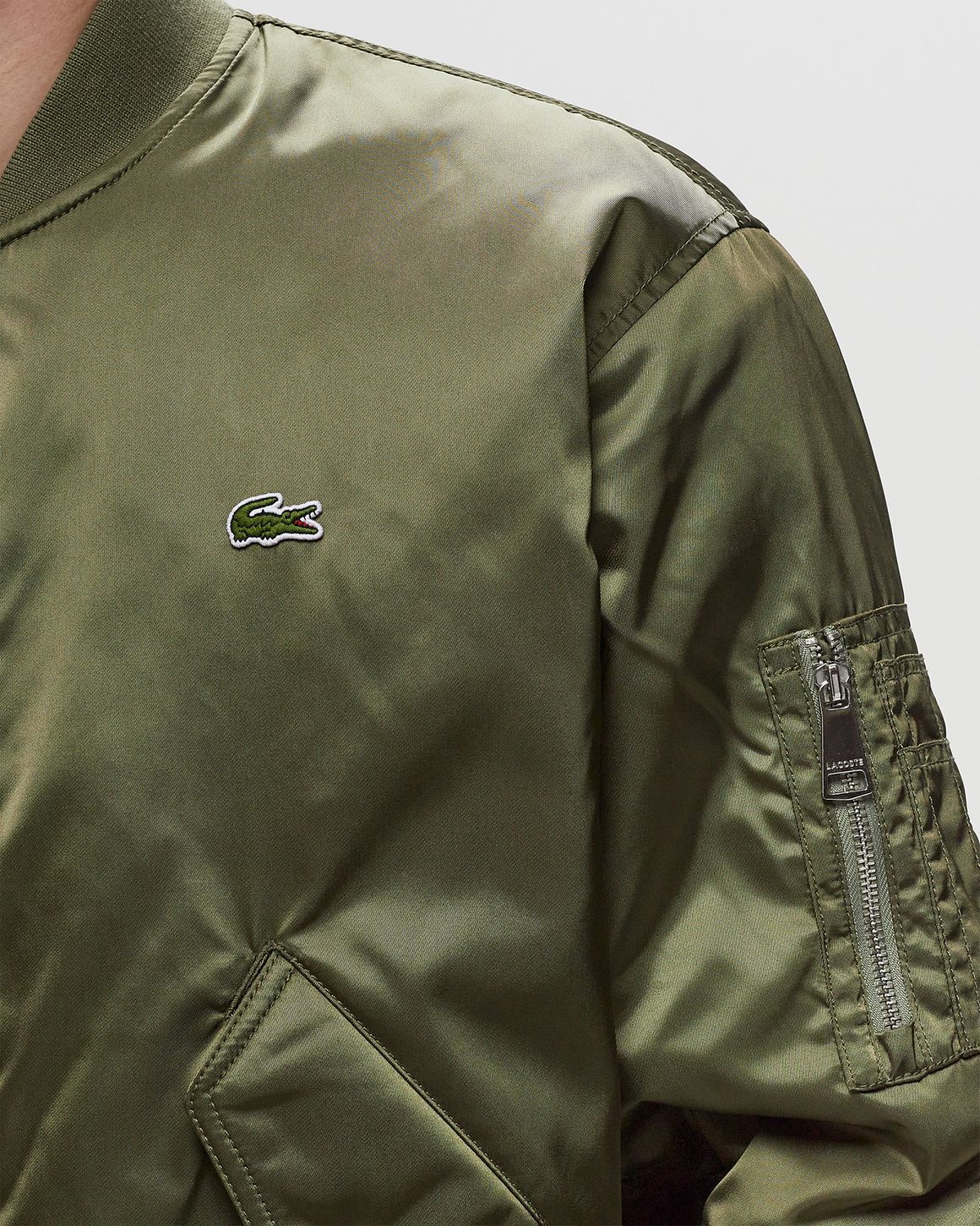 Lacoste BOMBER JACKET Green KHAKI