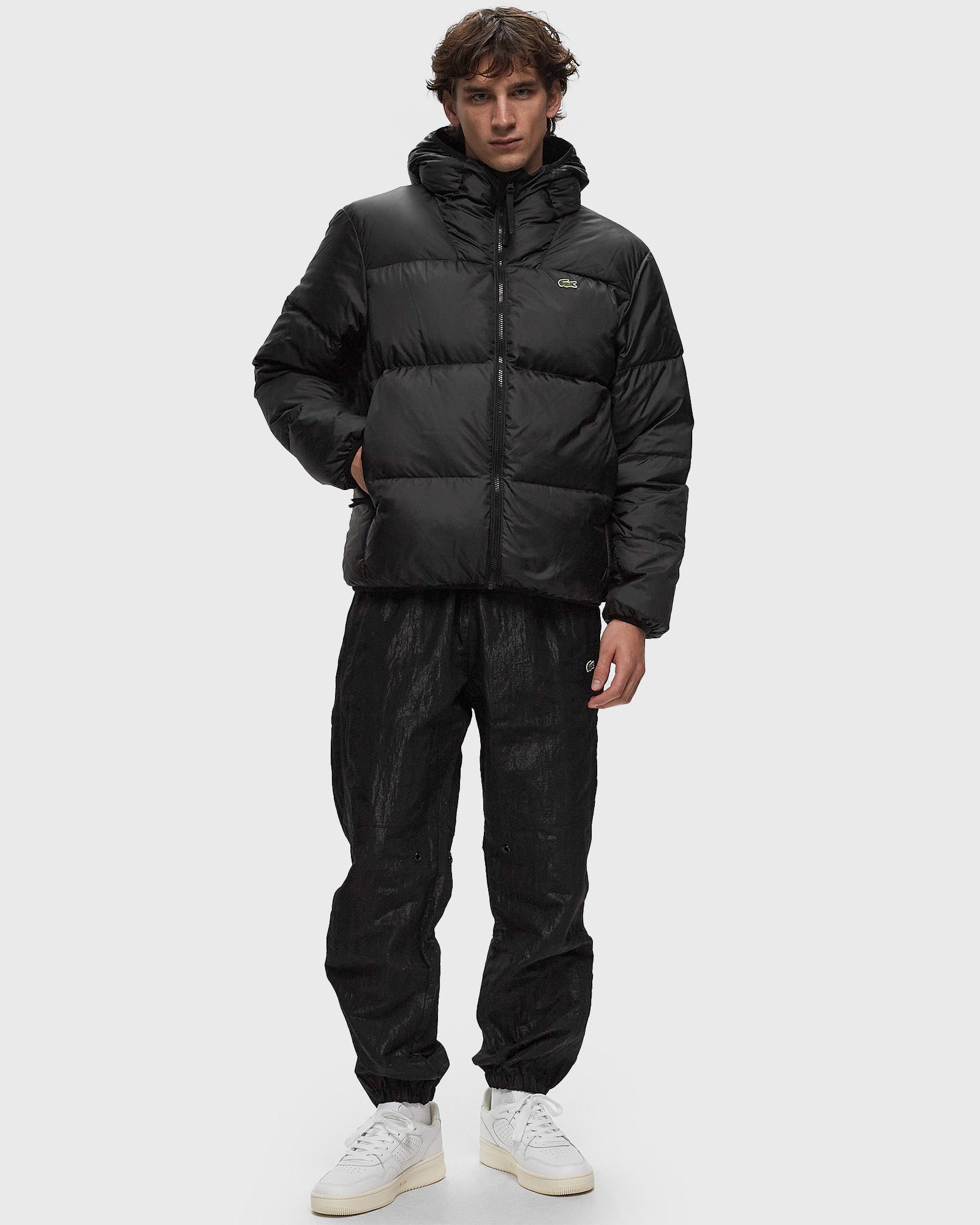 Short Water Repellent Hooded Puffed Jacket