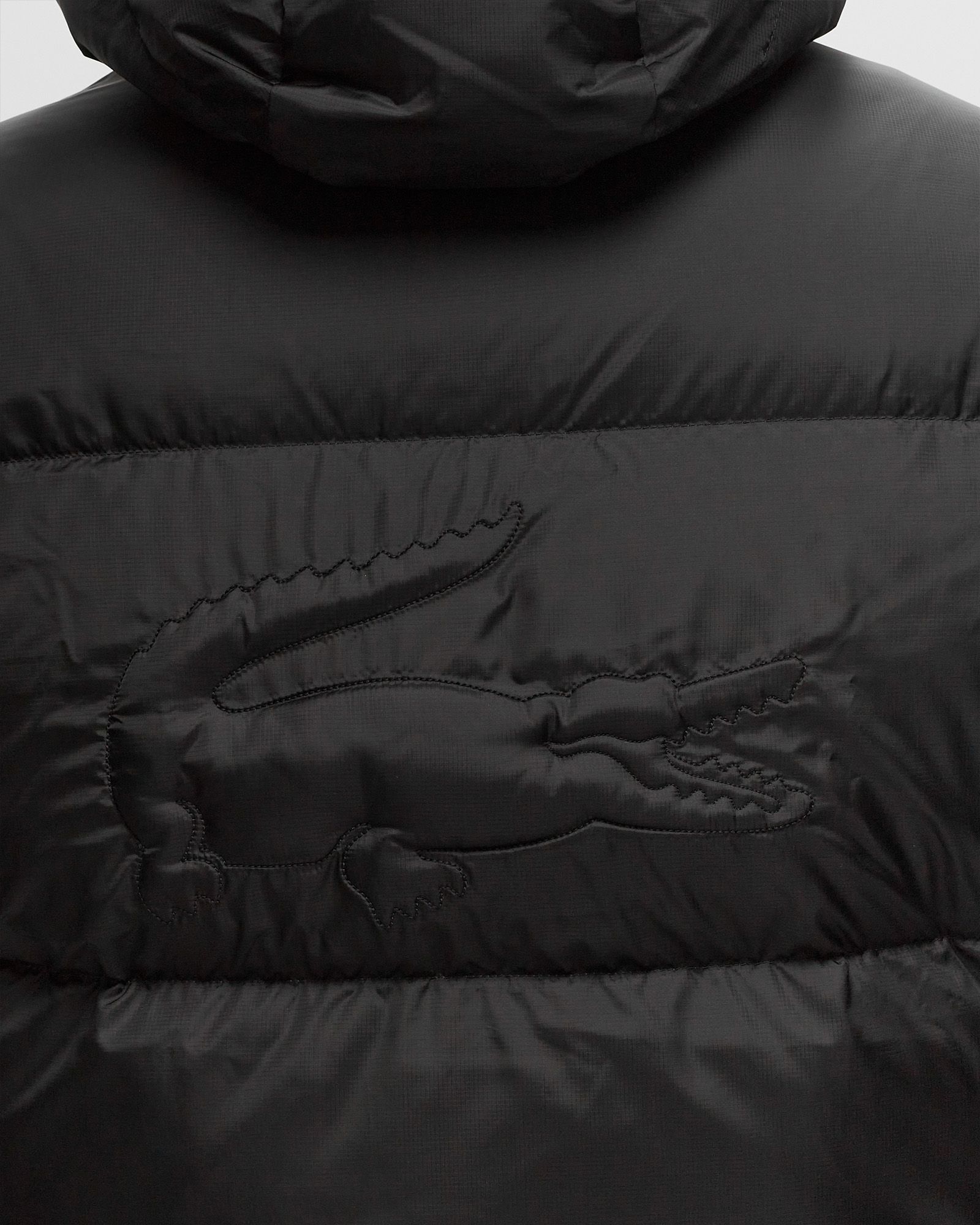 Short Water Repellent Hooded Puffed Jacket