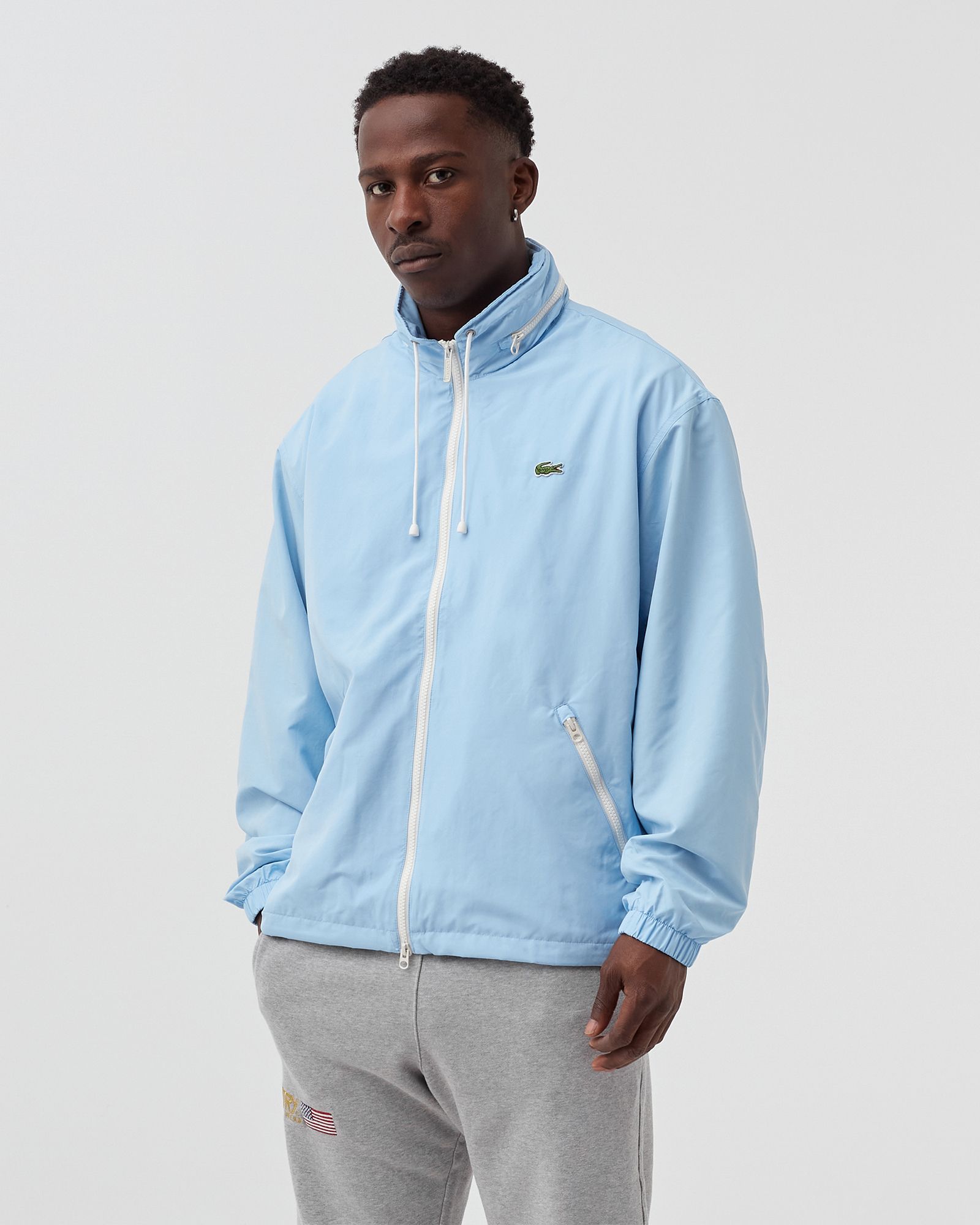 Lightweight Water-Resistant Zip Windbreaker