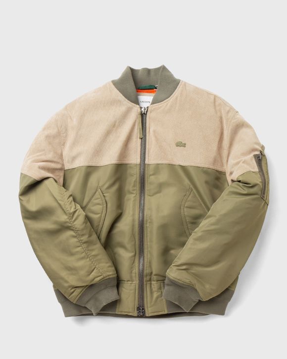 Bimaterial Quilted Zip Bomber Jacket Green | BSTN Store