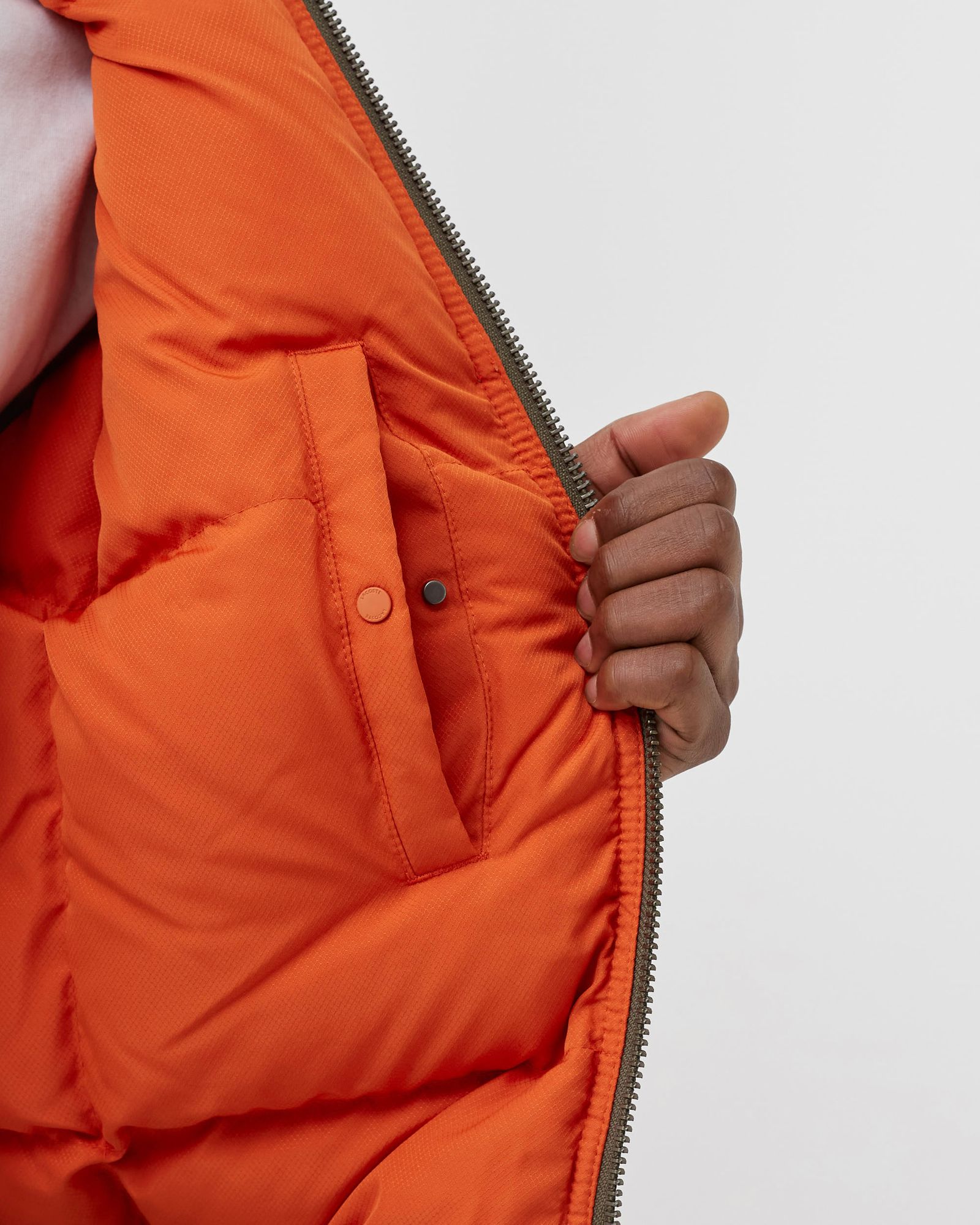 Bimaterial Quilted Zip Bomber Jacket