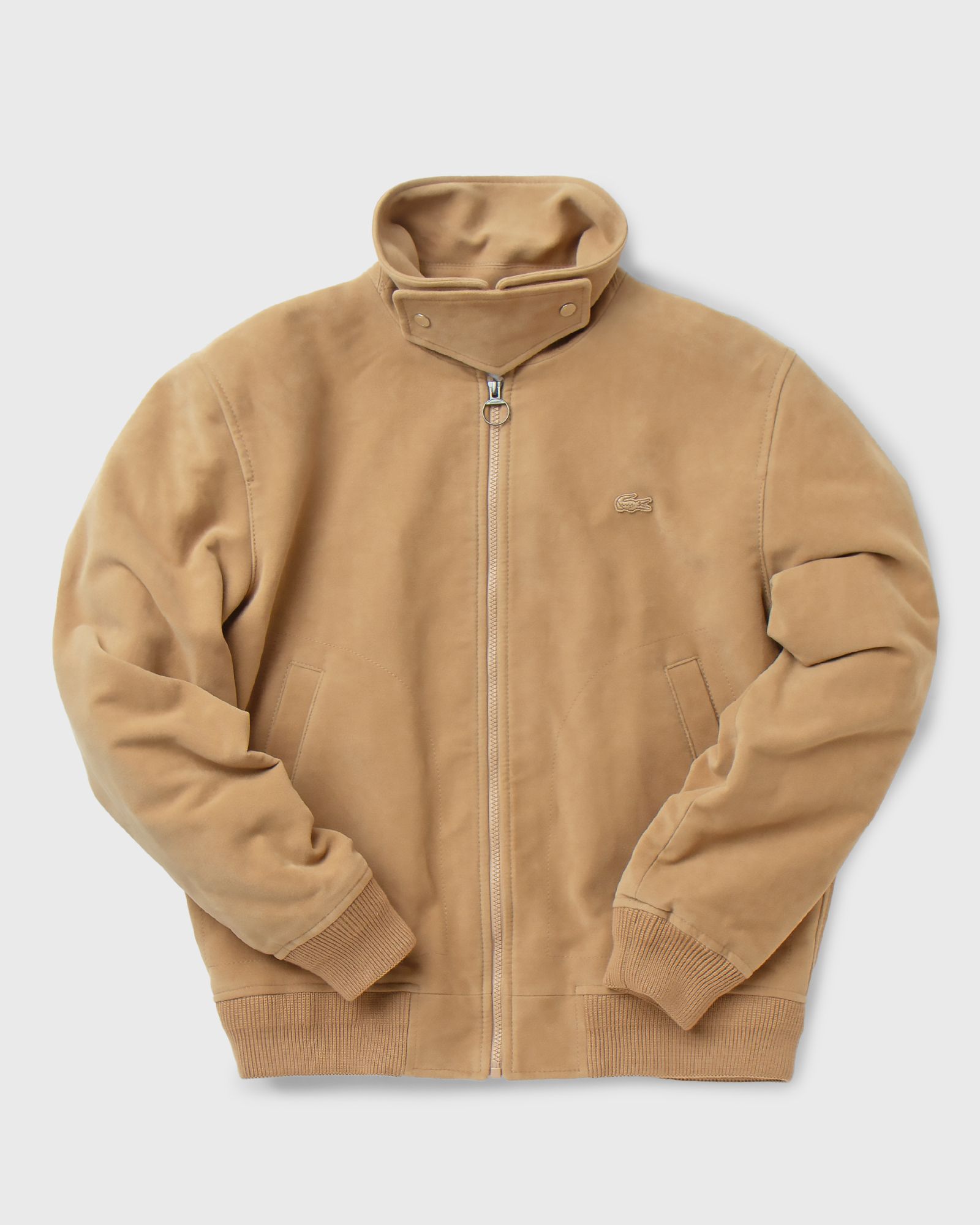 Padded Velvet Cotton Zippered Jacket