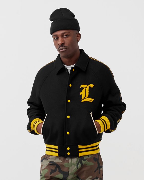 Pelmel BES Wizard Lacoste Lacoste L!VE Wool Blend Teddy-Style Jacket Black | BSTN Store