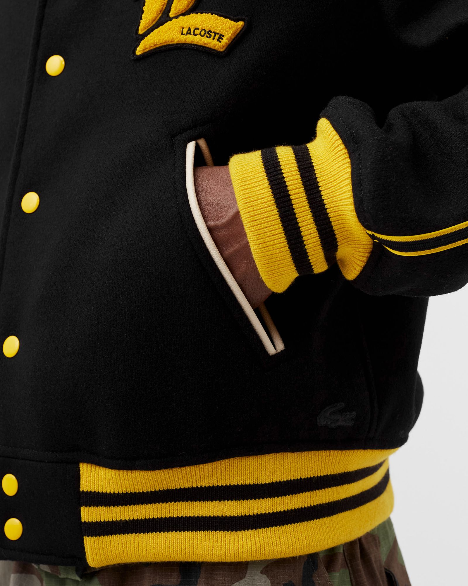 Lacoste L!VE Wool Blend Teddy-Style Jacket