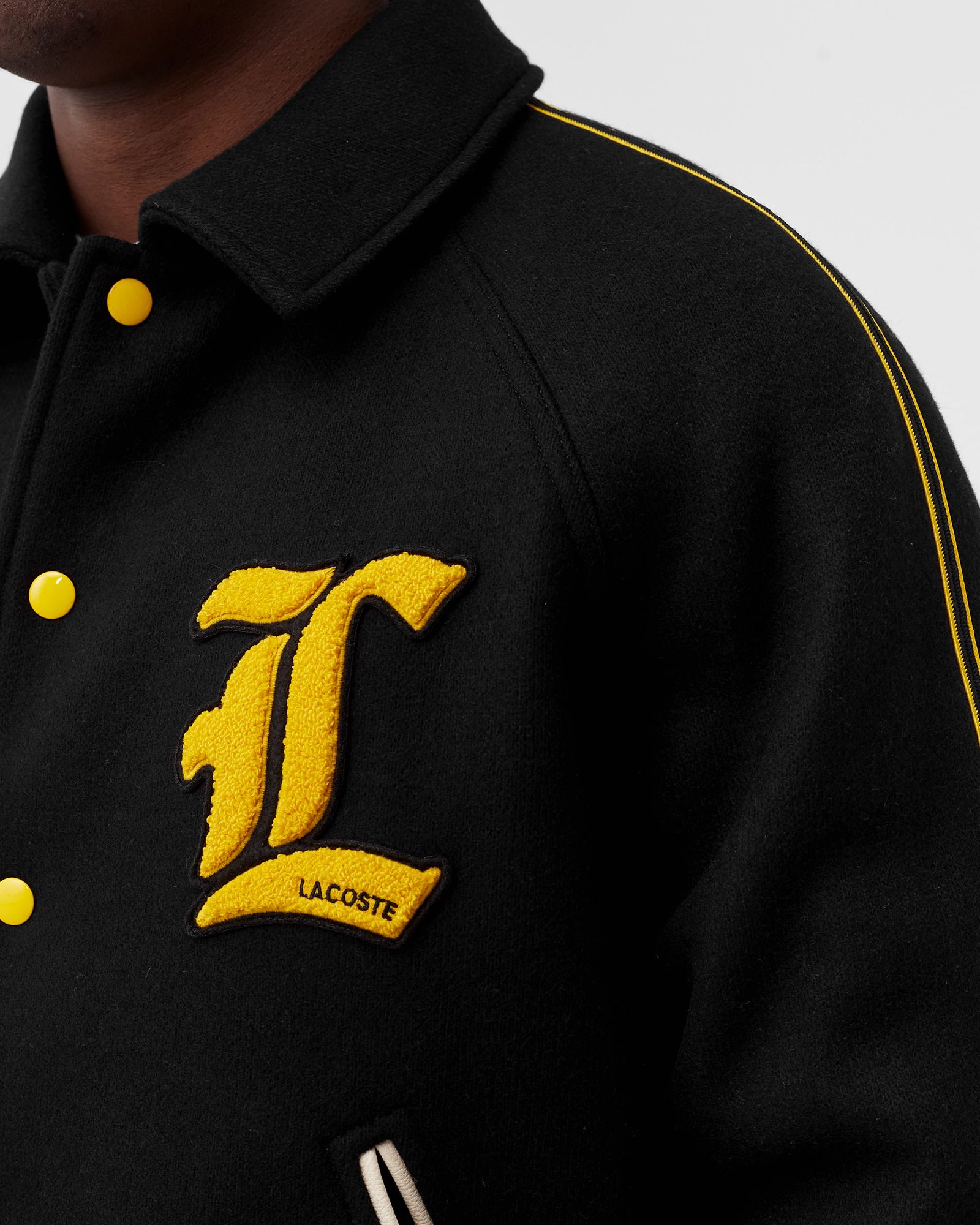 Lacoste L!VE Wool Blend Teddy-Style Jacket