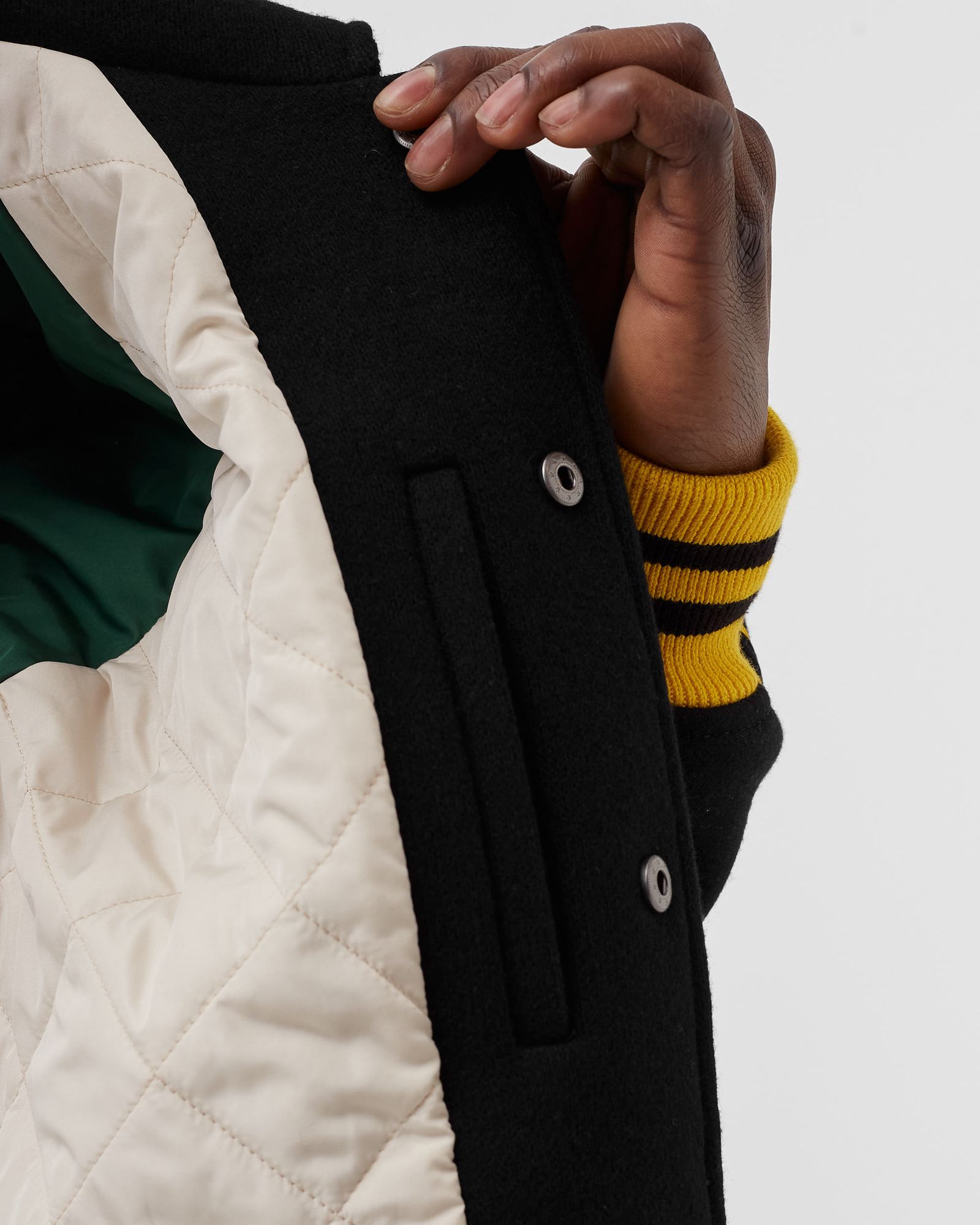 Lacoste L!VE Wool Blend Teddy-Style Jacket