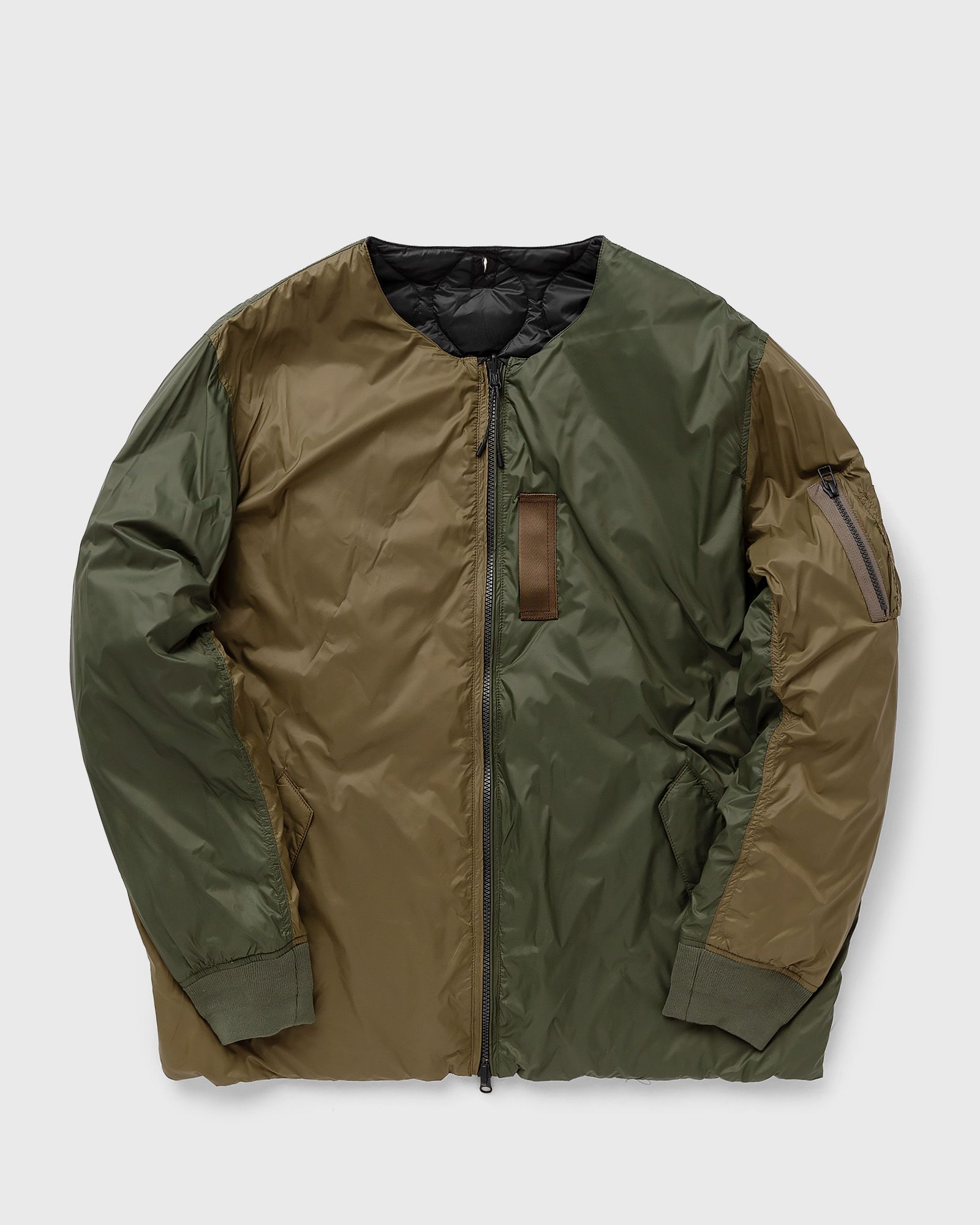 Taion - reversible ma-1 type inner jacket men windbreaker black|green in größe:xxl