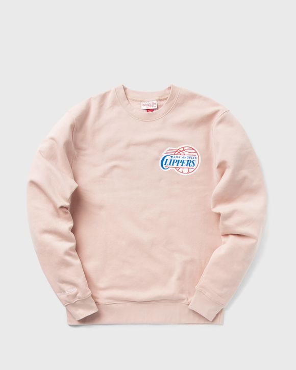 Mitchell & Ness NBA WARM UP PASTEL LA CLIPPERS SWEATSHIRT Pink - PINK