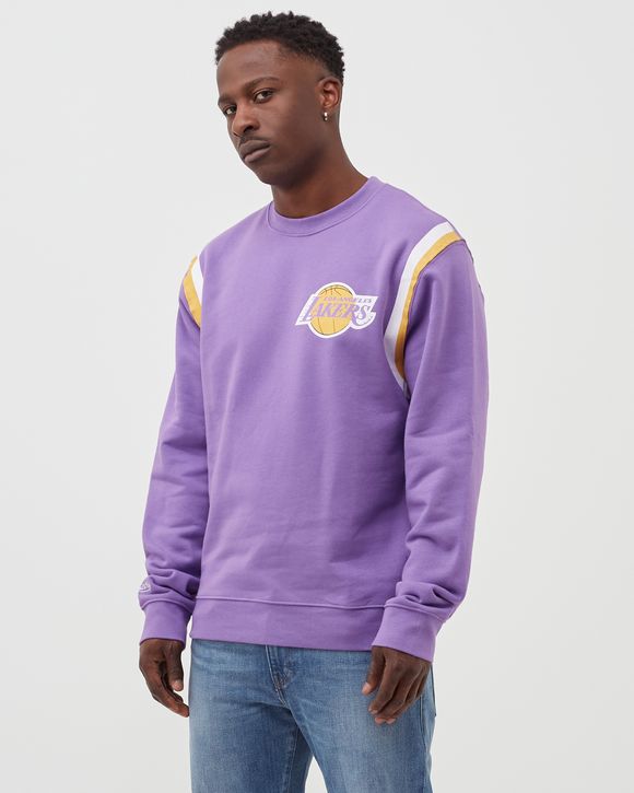 Men's Minneapolis Lakers Mitchell & Ness Powder Blue Perfect Season Fleece  Pullover Sweatshirt