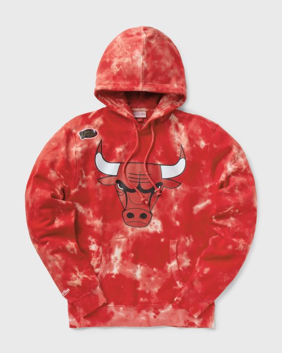 Mitchell & Ness CHICAGO BULLS TIE DYE HOODIE Red