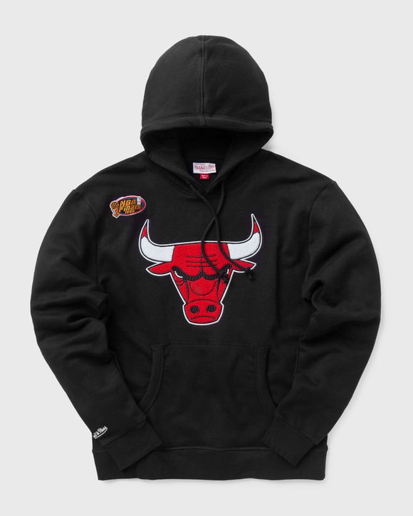 Mitchell & Ness Men's Chicago Bulls Black Cut Up Hoodie