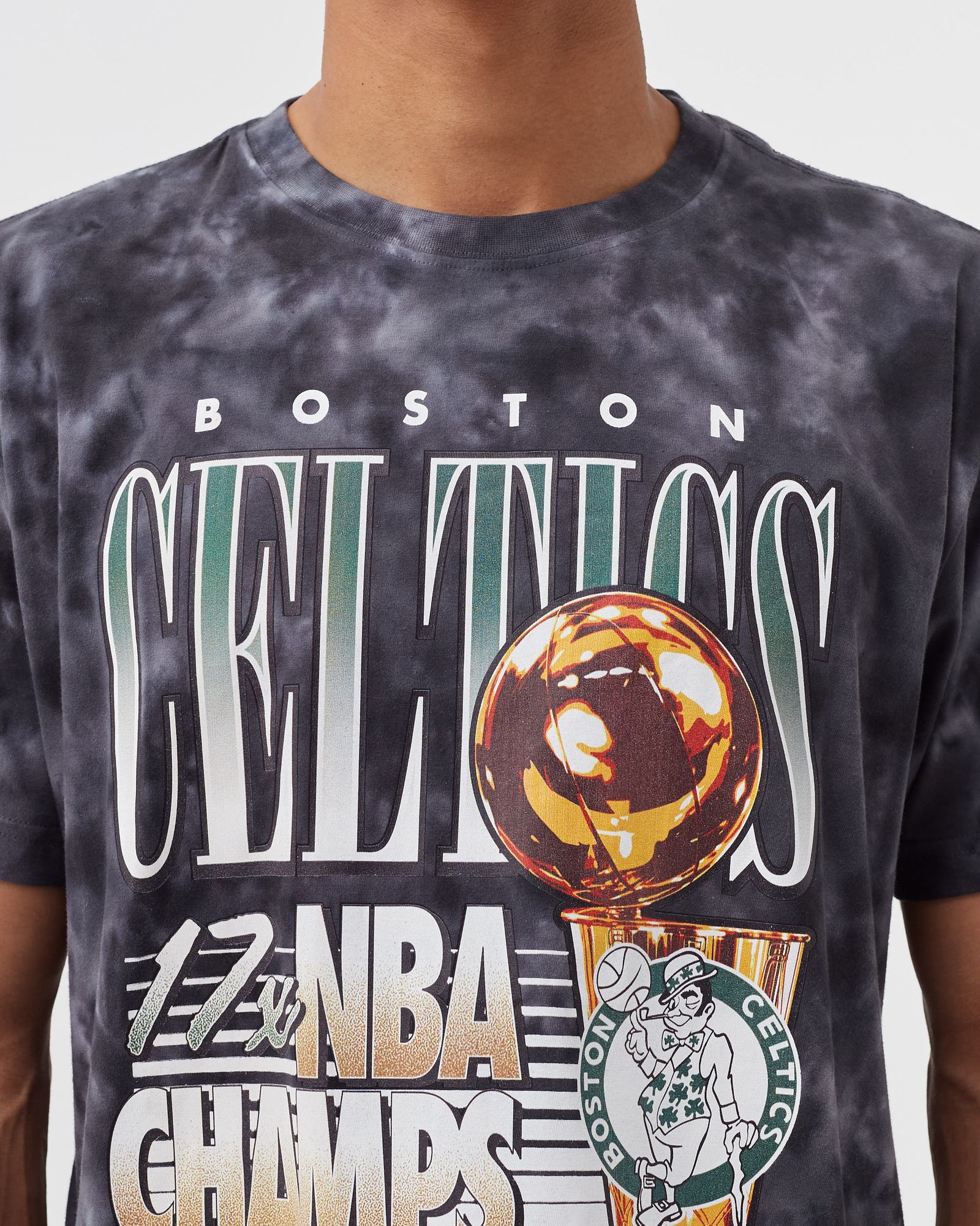 BOSTON CELTICS CHAMPIONS TIE DYE TEE