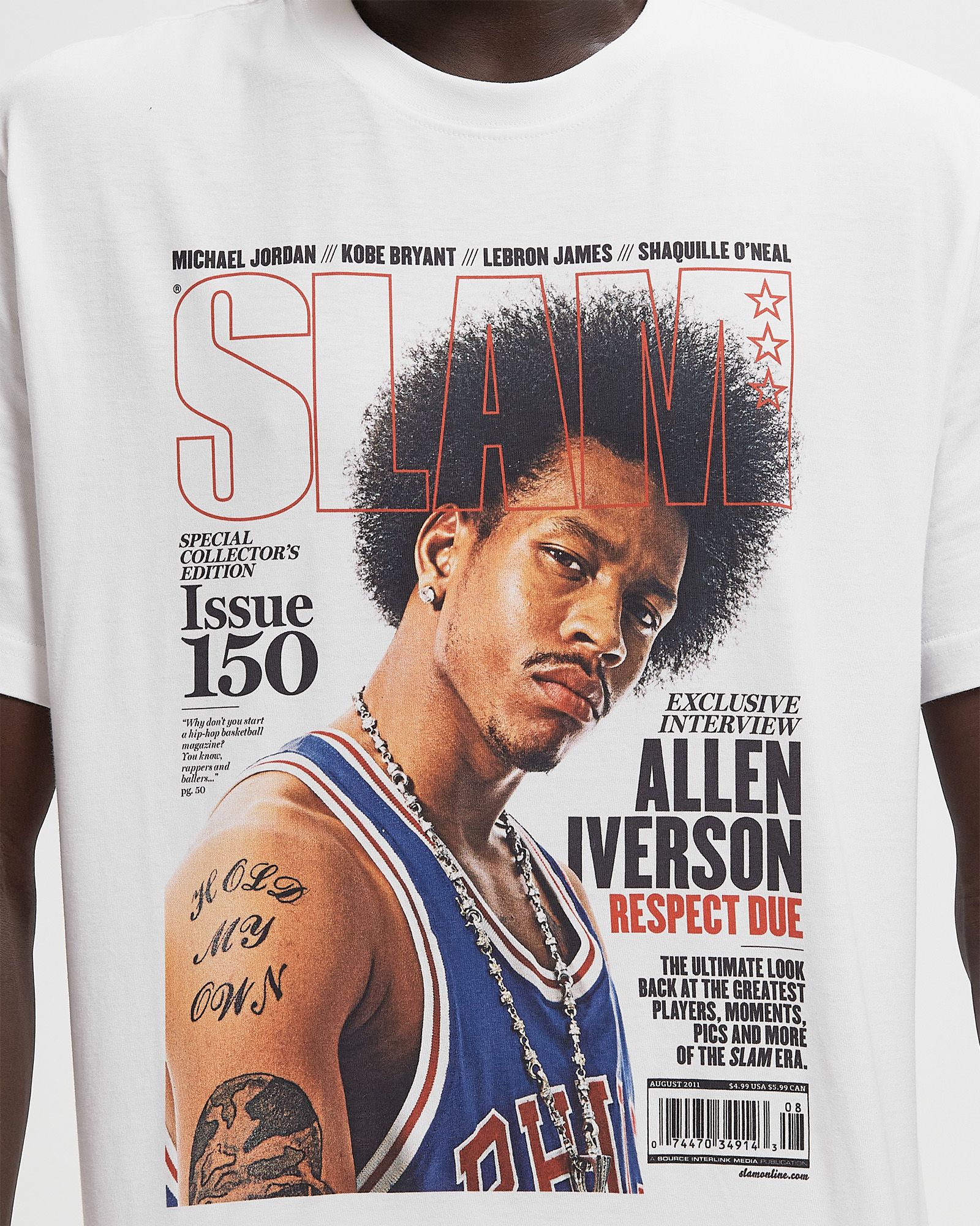 NBA SLAM TEE PHILADELPHIA 76ERS ALLEN IVERSON