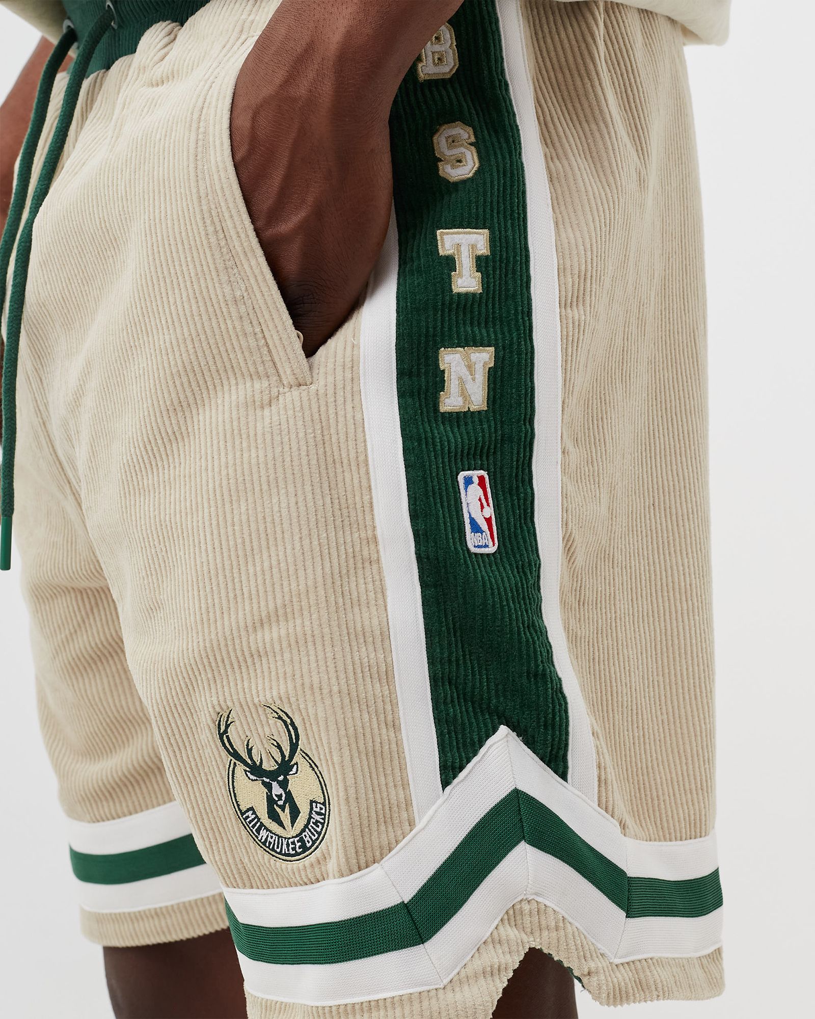 BSTN & NBA Milwaukee Bucks Corduroy Shorts
