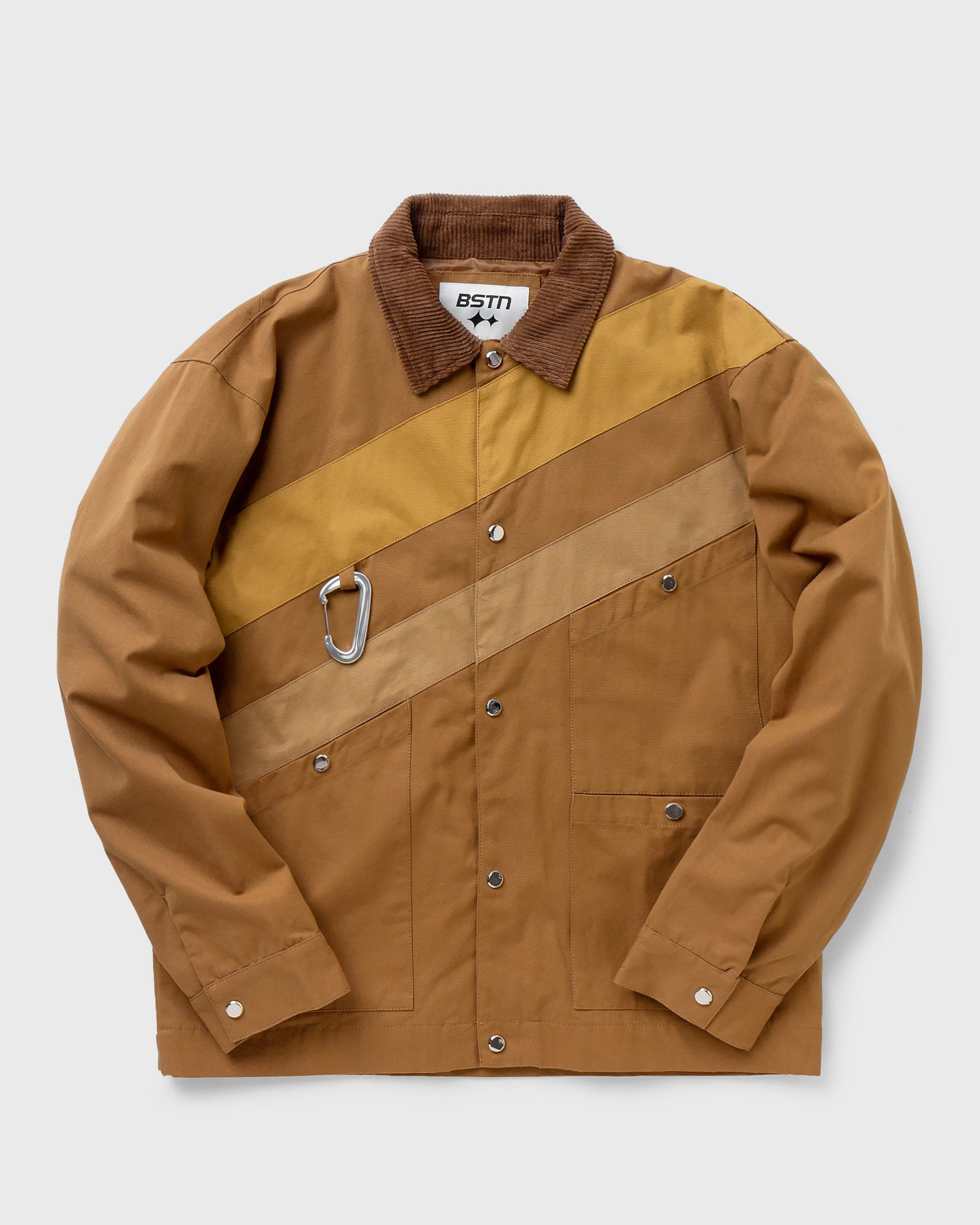 BSTN Brand - workwear warm up jacket men denim jackets|overshirts brown in größe:xl