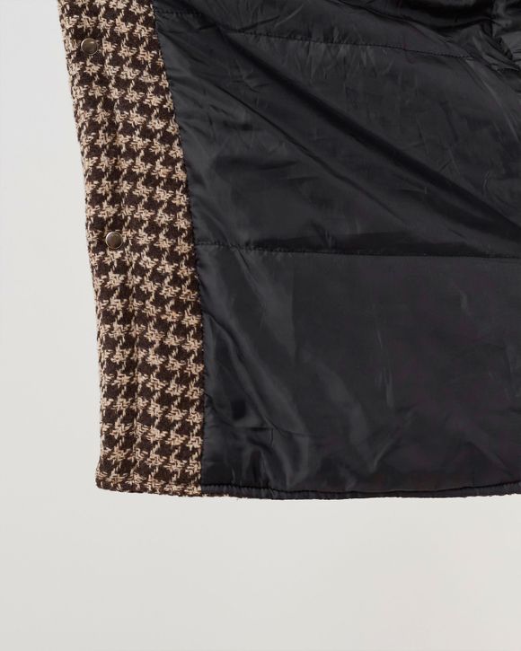 Houndstooth Padded Overshirt