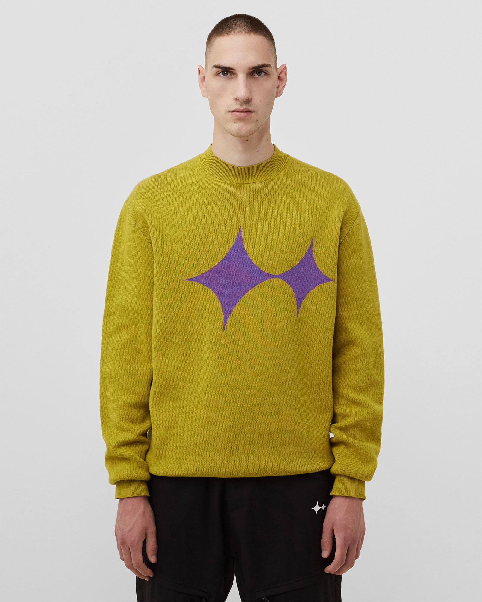 Logo Knit Mockneck