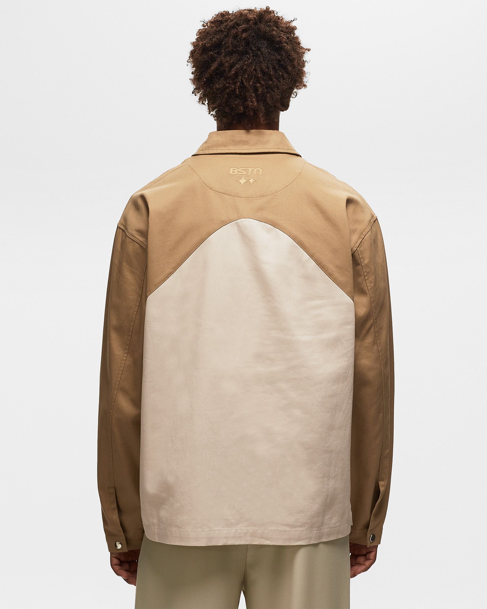 TWO-TONE HALFZIP SHIRT