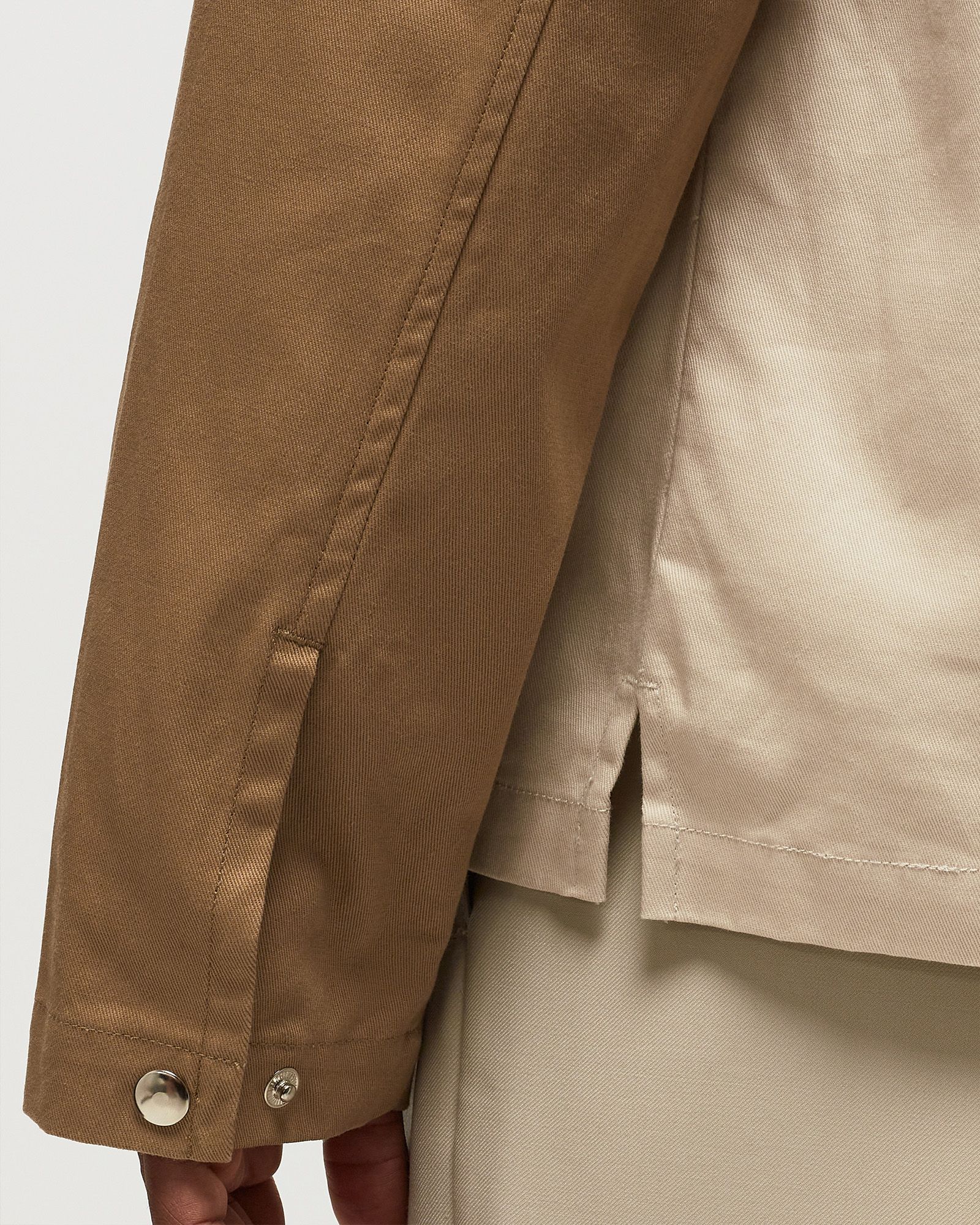TWO-TONE HALFZIP SHIRT