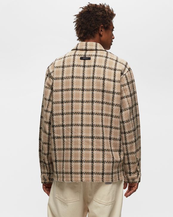 BOUCLÉ PLAID SHIRT
