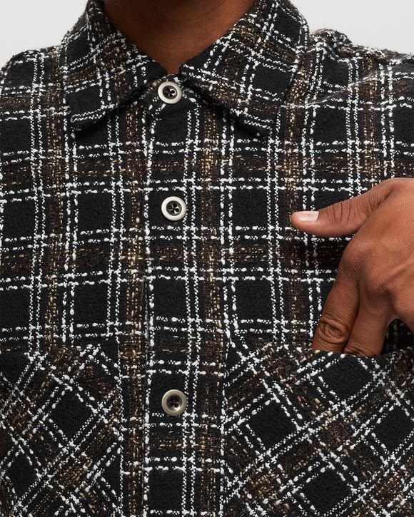 BOUCLÉ PLAID SHIRT