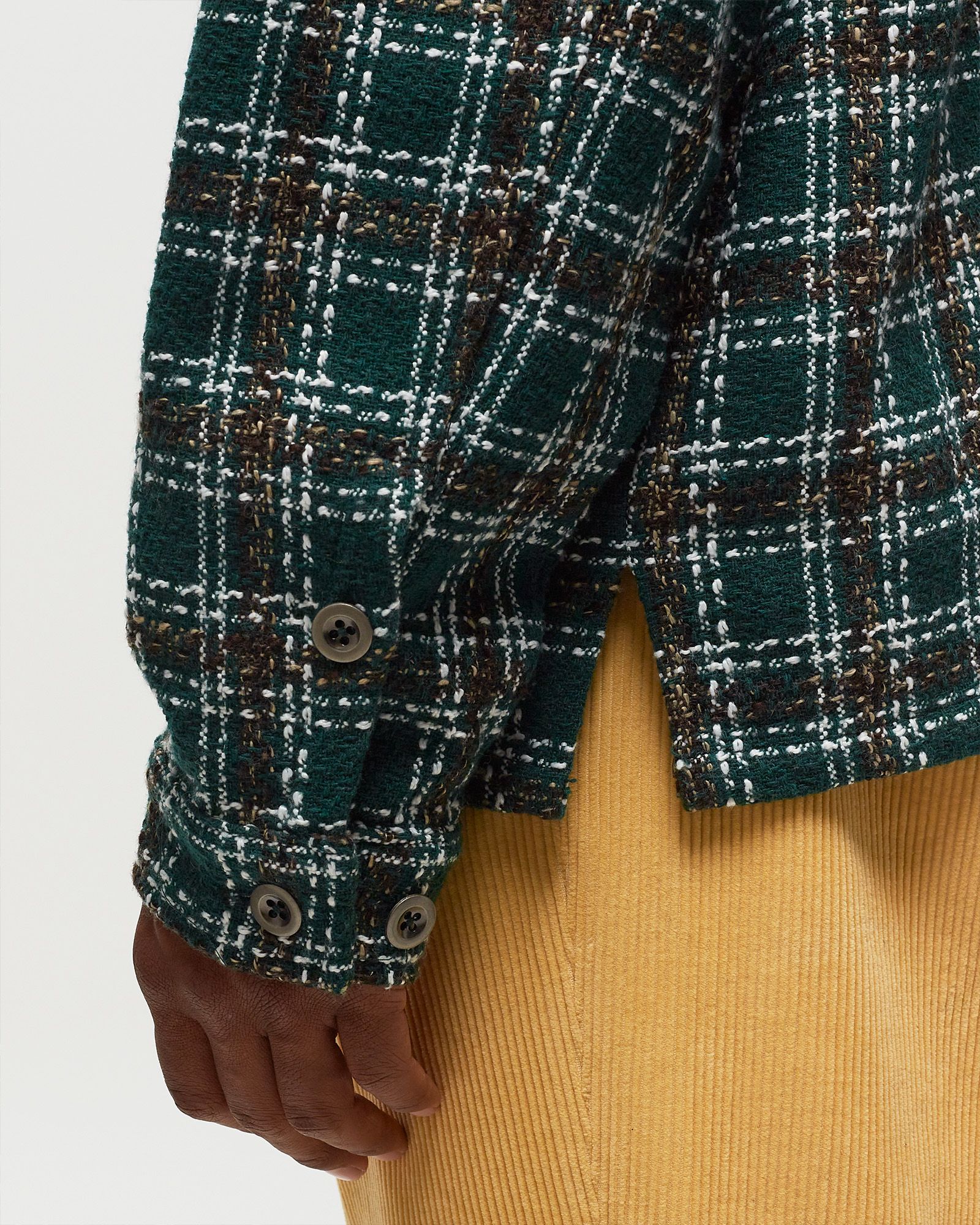 BOUCLÉ PLAID SHIRT