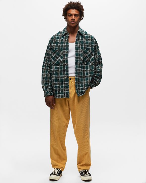 BSTN Brand BOUCLÉ PLAID SHIRT Green | BSTN Store