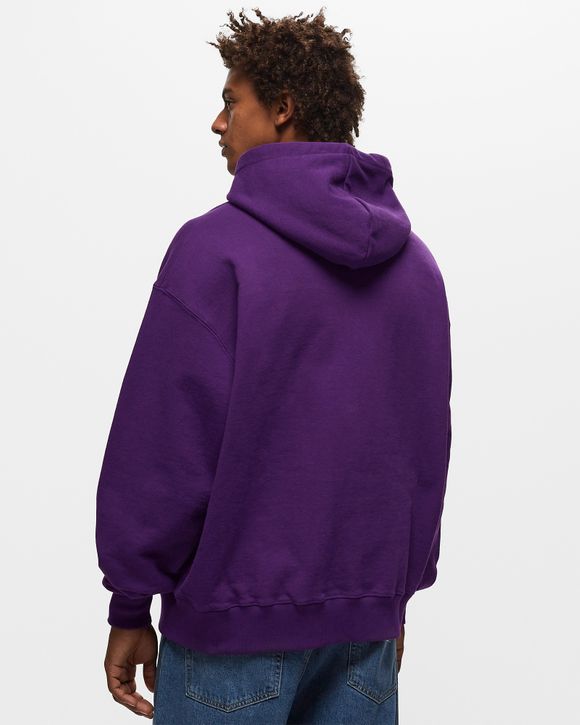 PURPLE BRAND Logo Appliqué Oversize Heavyweight Hoodie