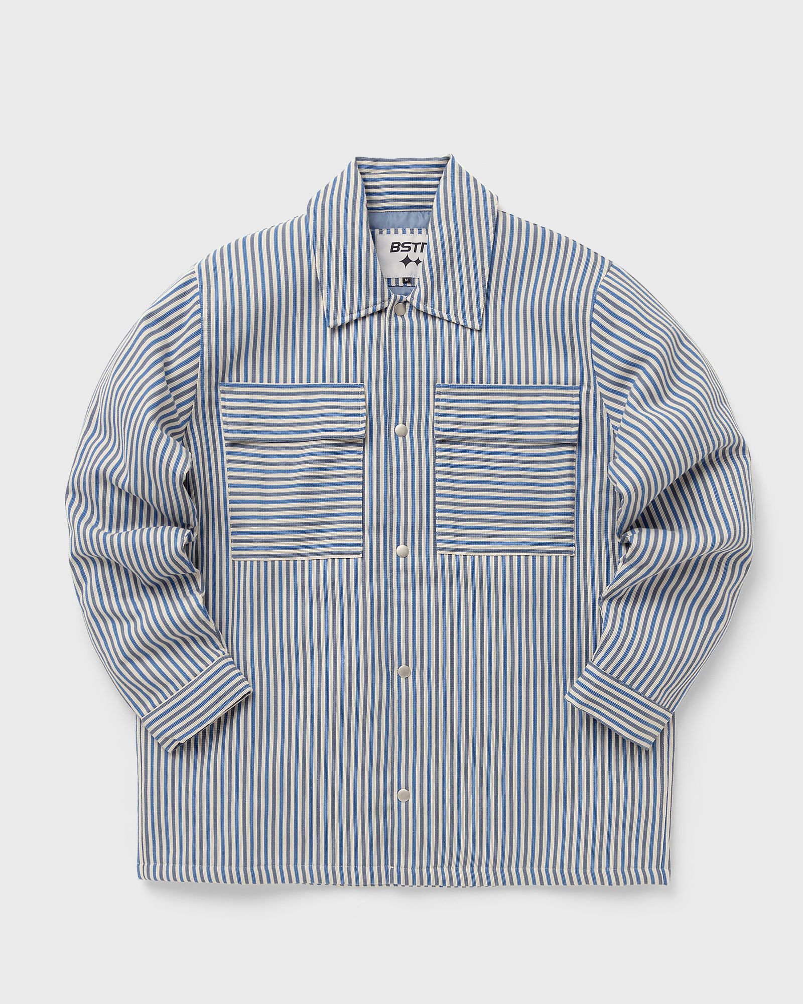 Padded Striped Overshirt
