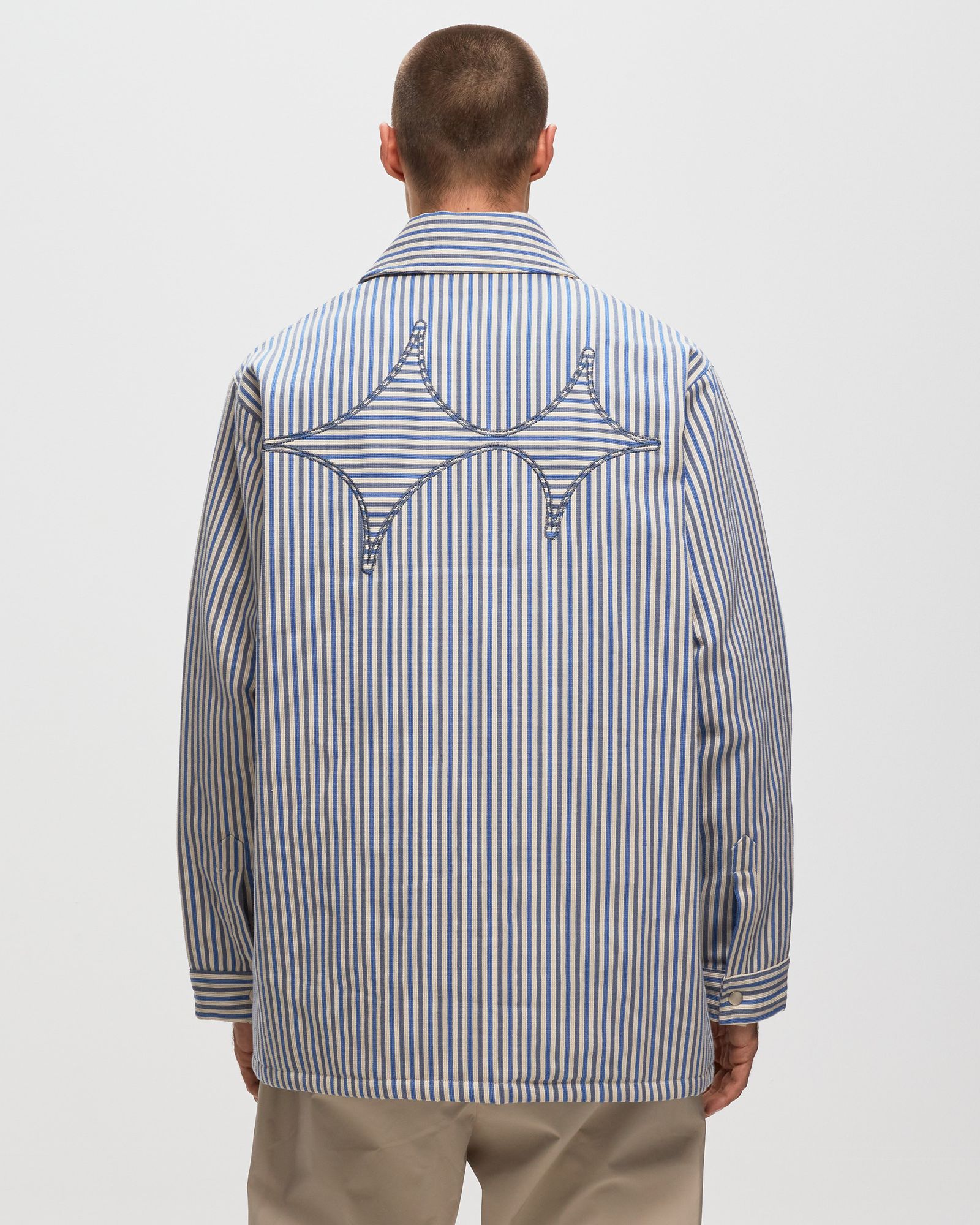 Padded Striped Overshirt