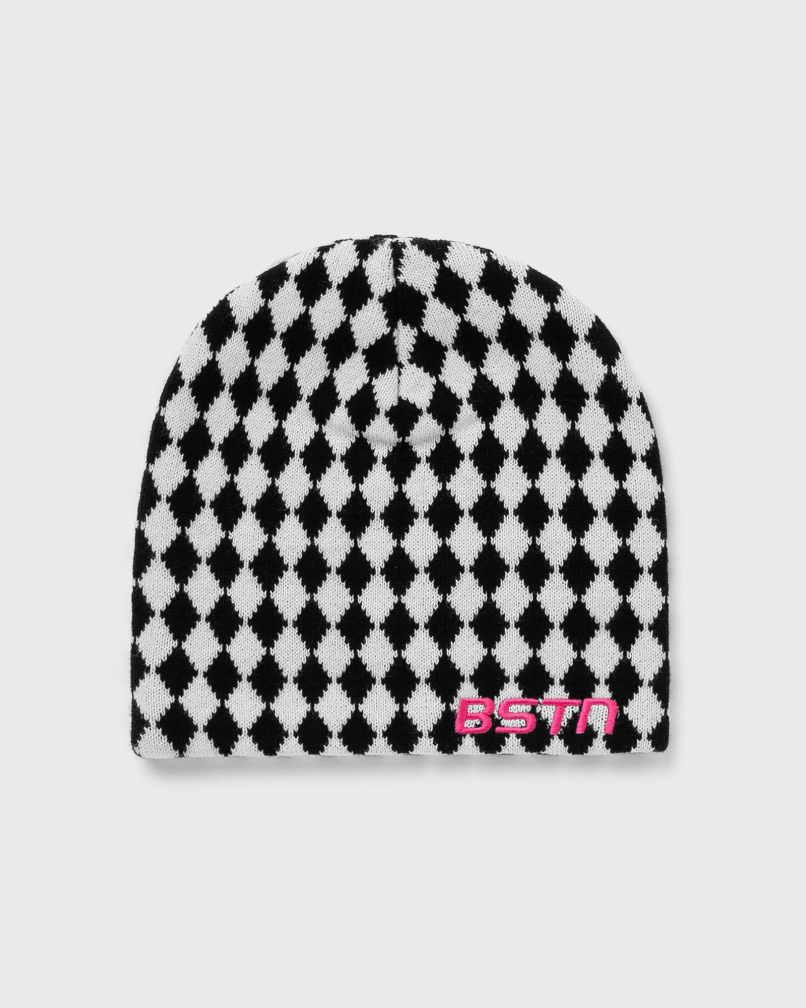 Diamond-Check Skully Beanie