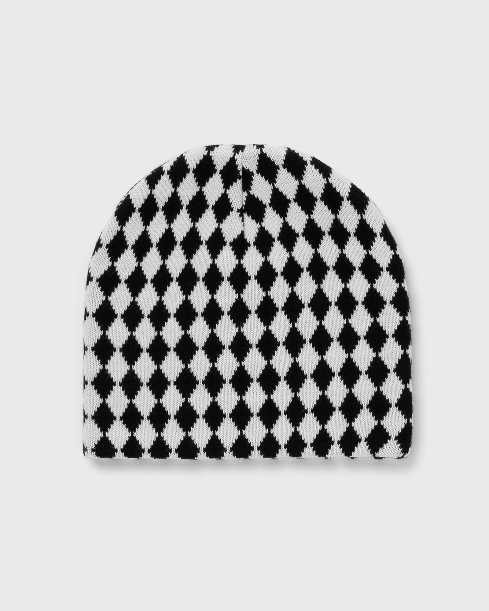 Diamond-Check Skully Beanie