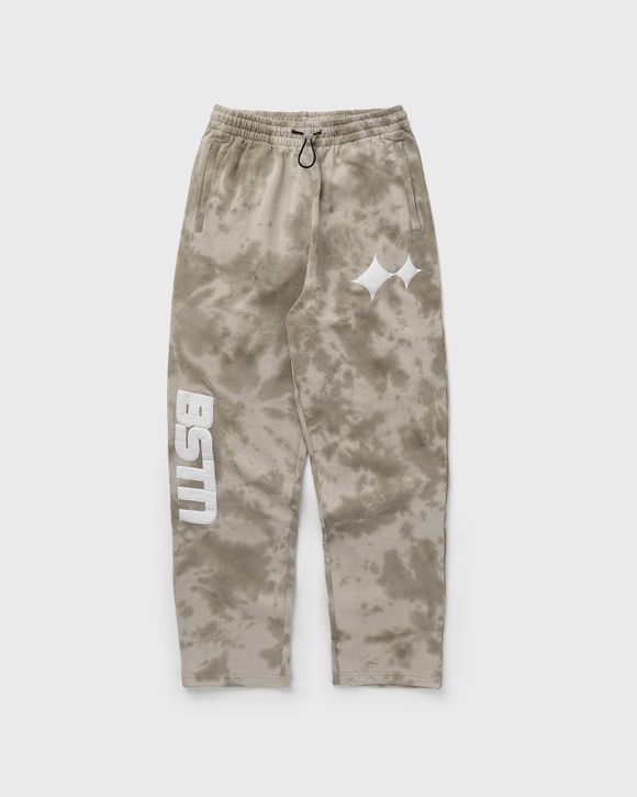 BSTN Brand Tie Dye Oversized Sweatpants Beige