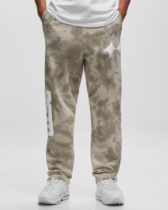 BSTN Brand Tie Dye Oversized Sweatpants Beige