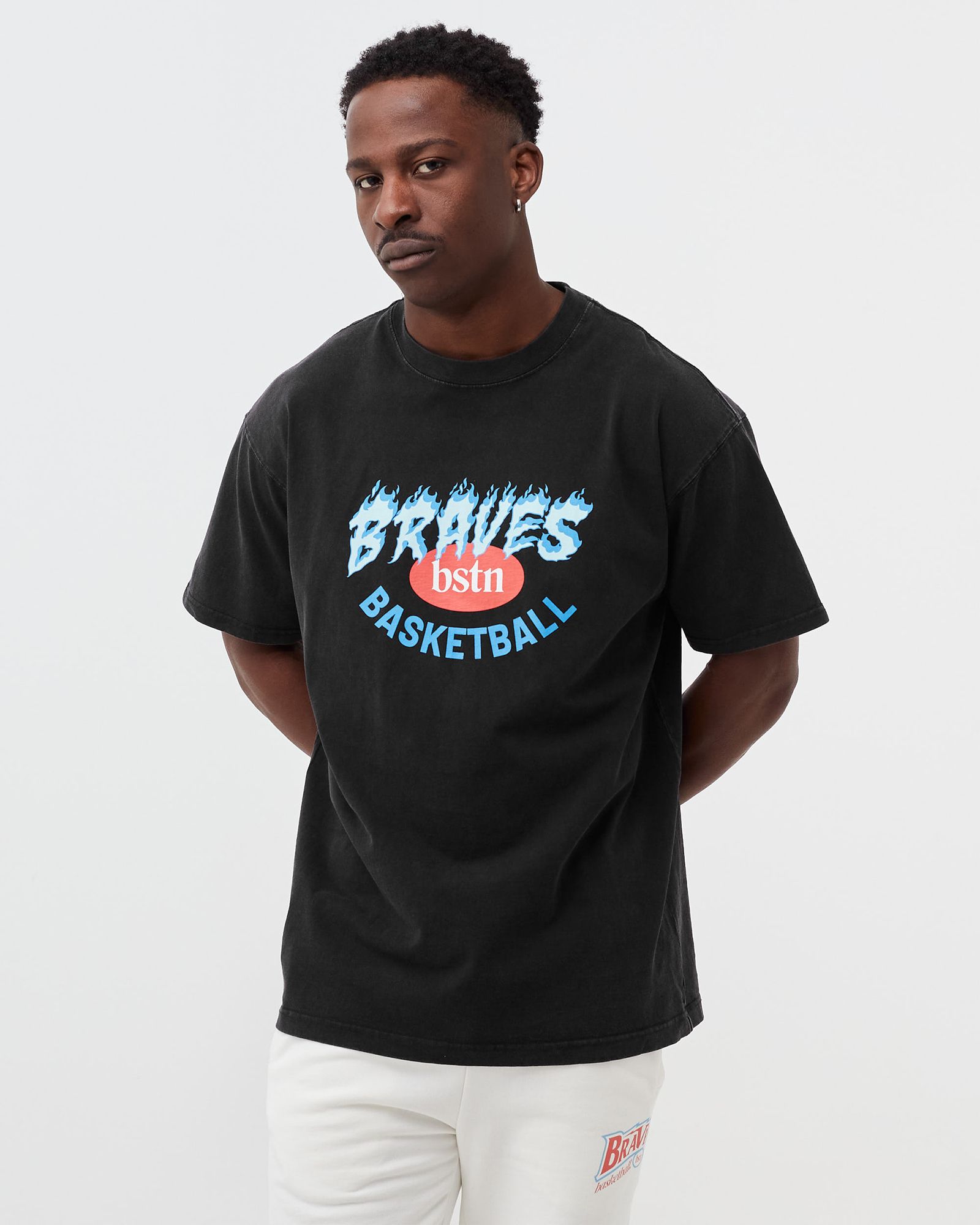 BSTN x BERLIN BRAVES Flames Logo Tee