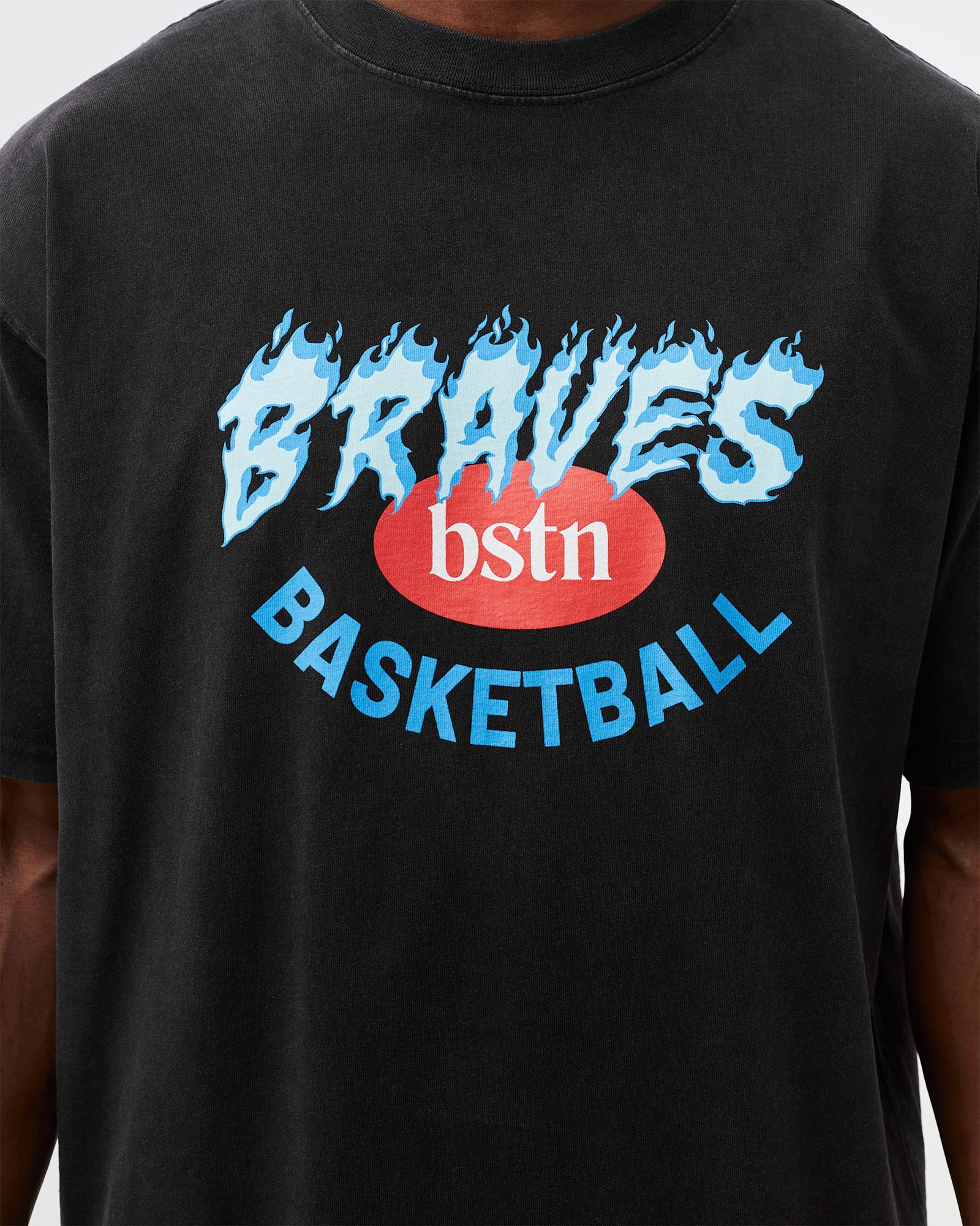 BSTN x BERLIN BRAVES Flames Logo Tee