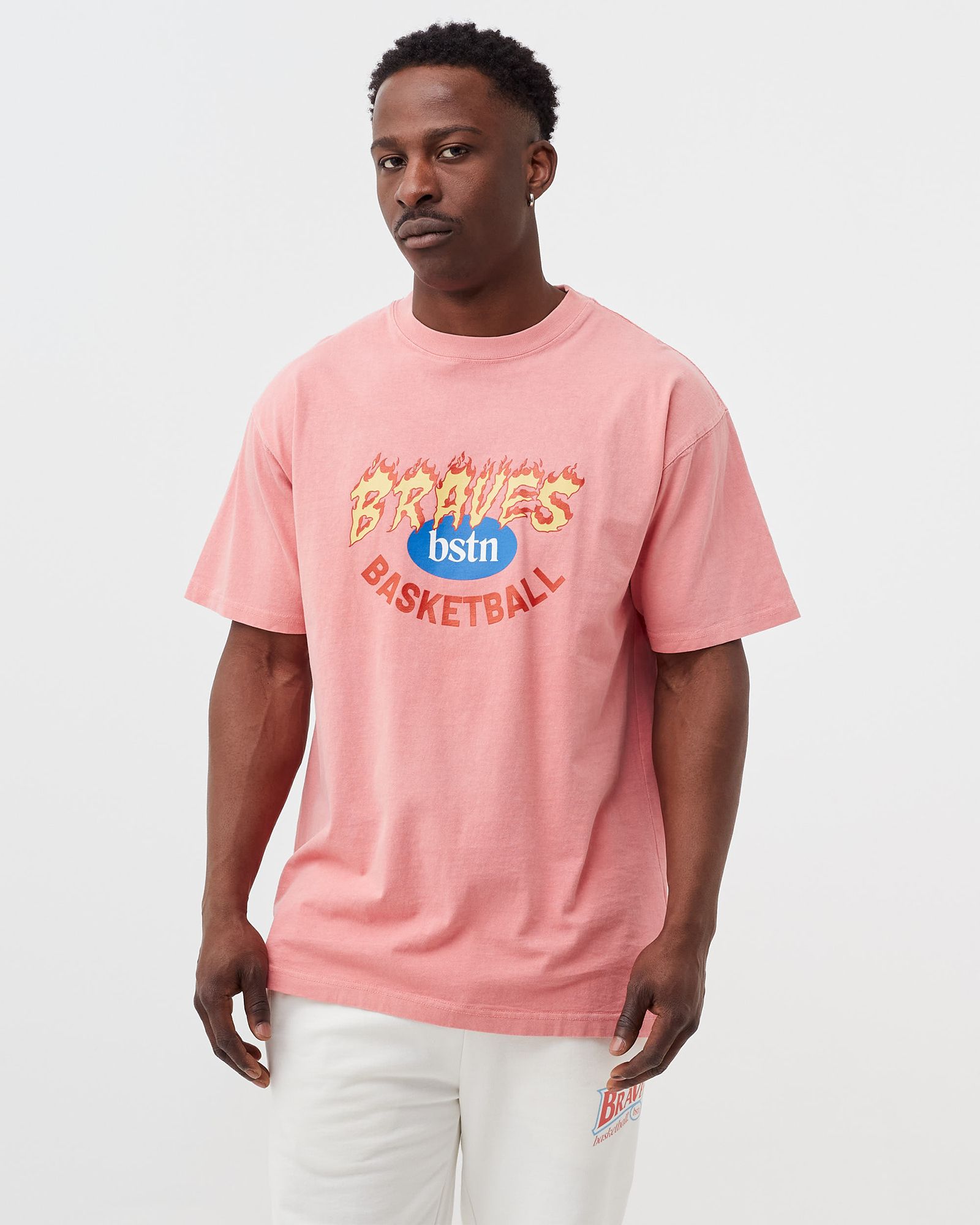 BSTN x BERLIN BRAVES Flames Logo Tee