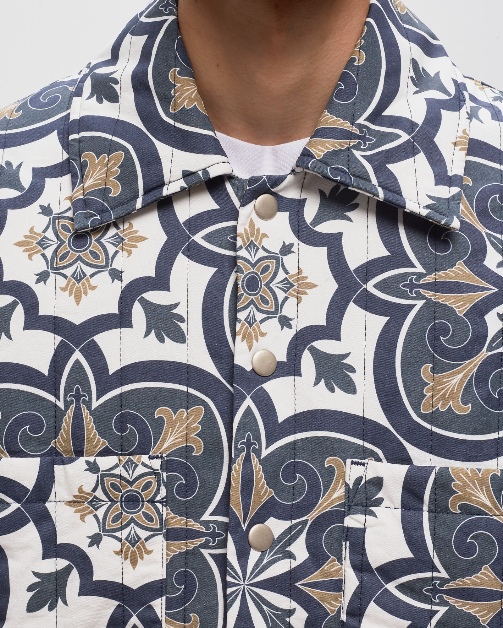 AOP Quilted Overshirt