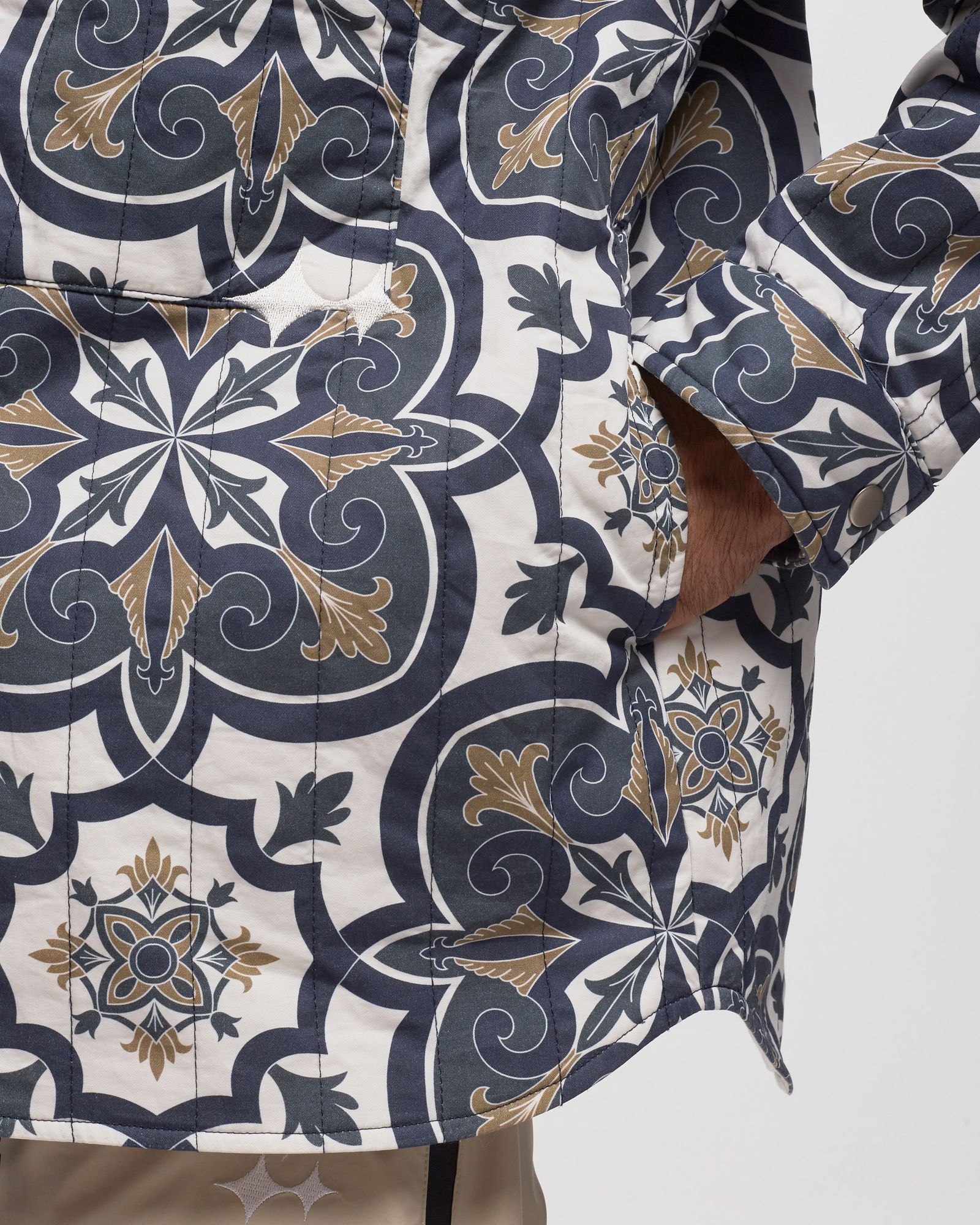 AOP Quilted Overshirt