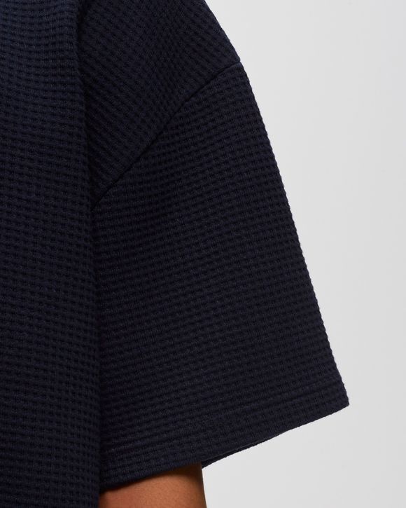 Oversized Waffle Polo Shirt