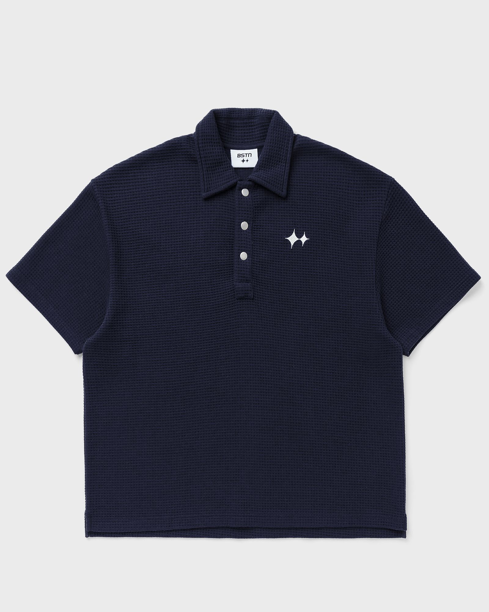 Oversized Waffle Polo Shirt