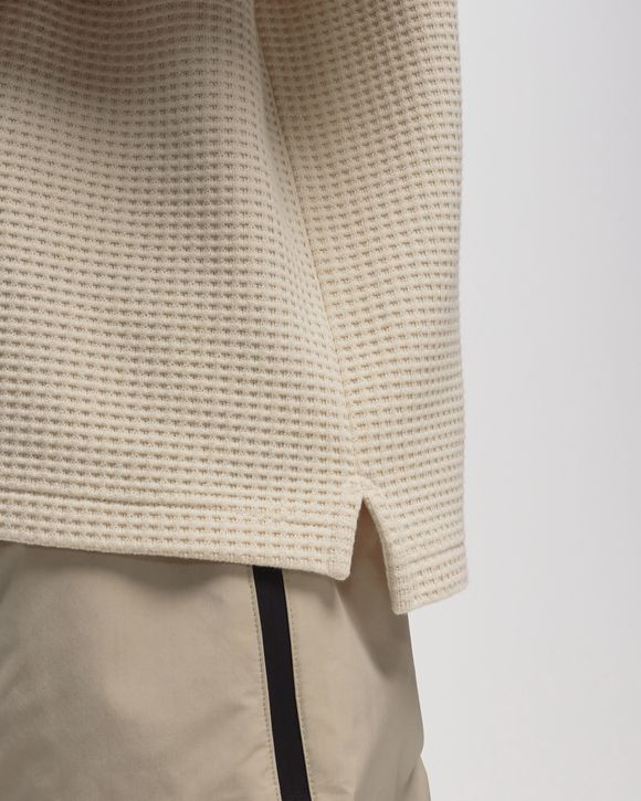Oversized Waffle Polo Shirt
