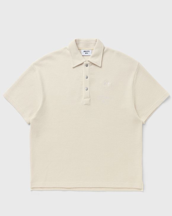 Knitted Waffle Polo Shirt