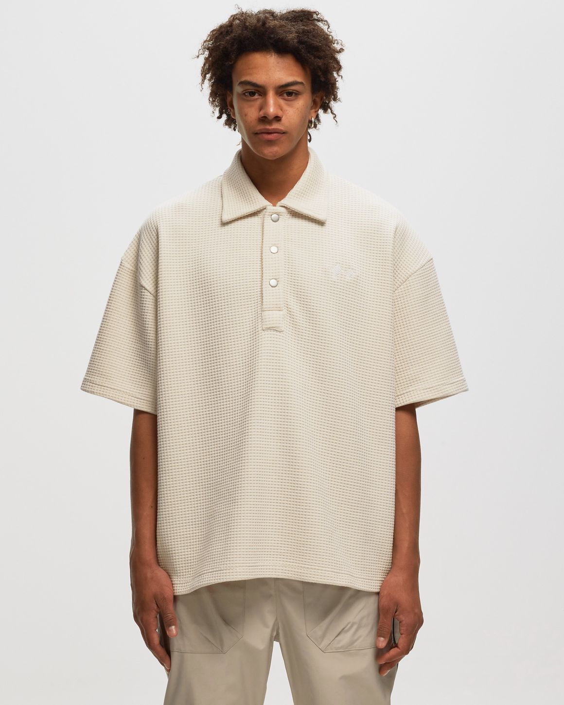 【DISCERNMENT】Loading waffle polo T-shirt Waffle Polo – Dime