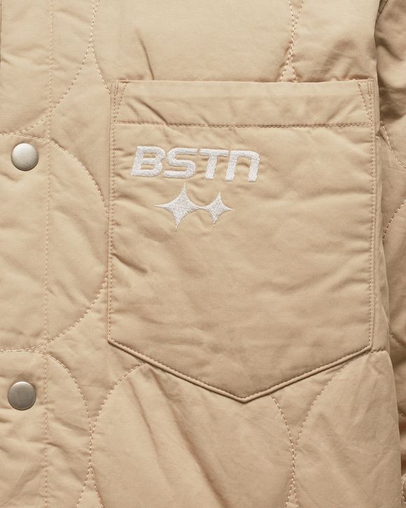 Logo Pattern Quilted Overshirt