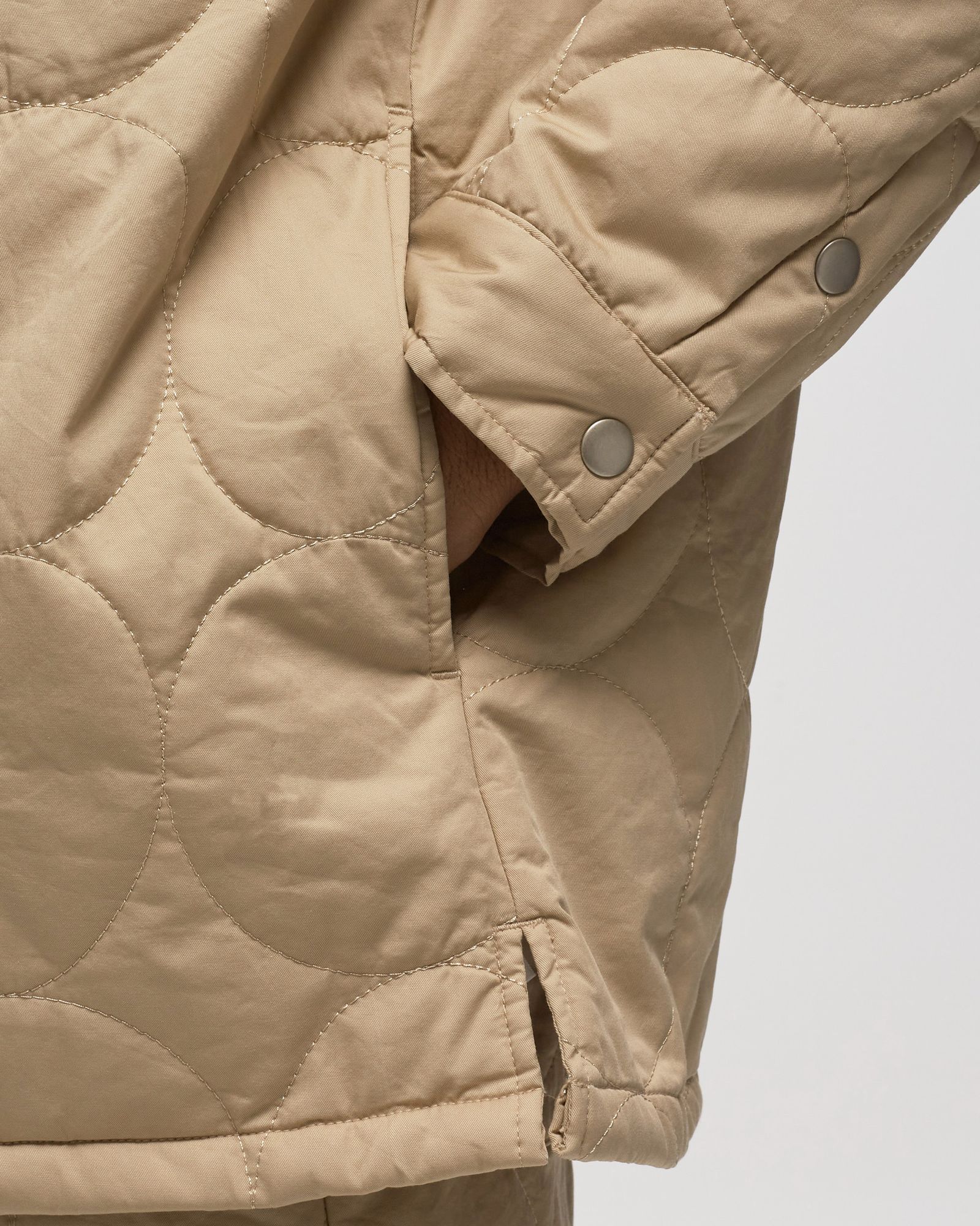 Logo Pattern Quilted Overshirt