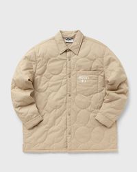 Logo Pattern Quilted Overshirt