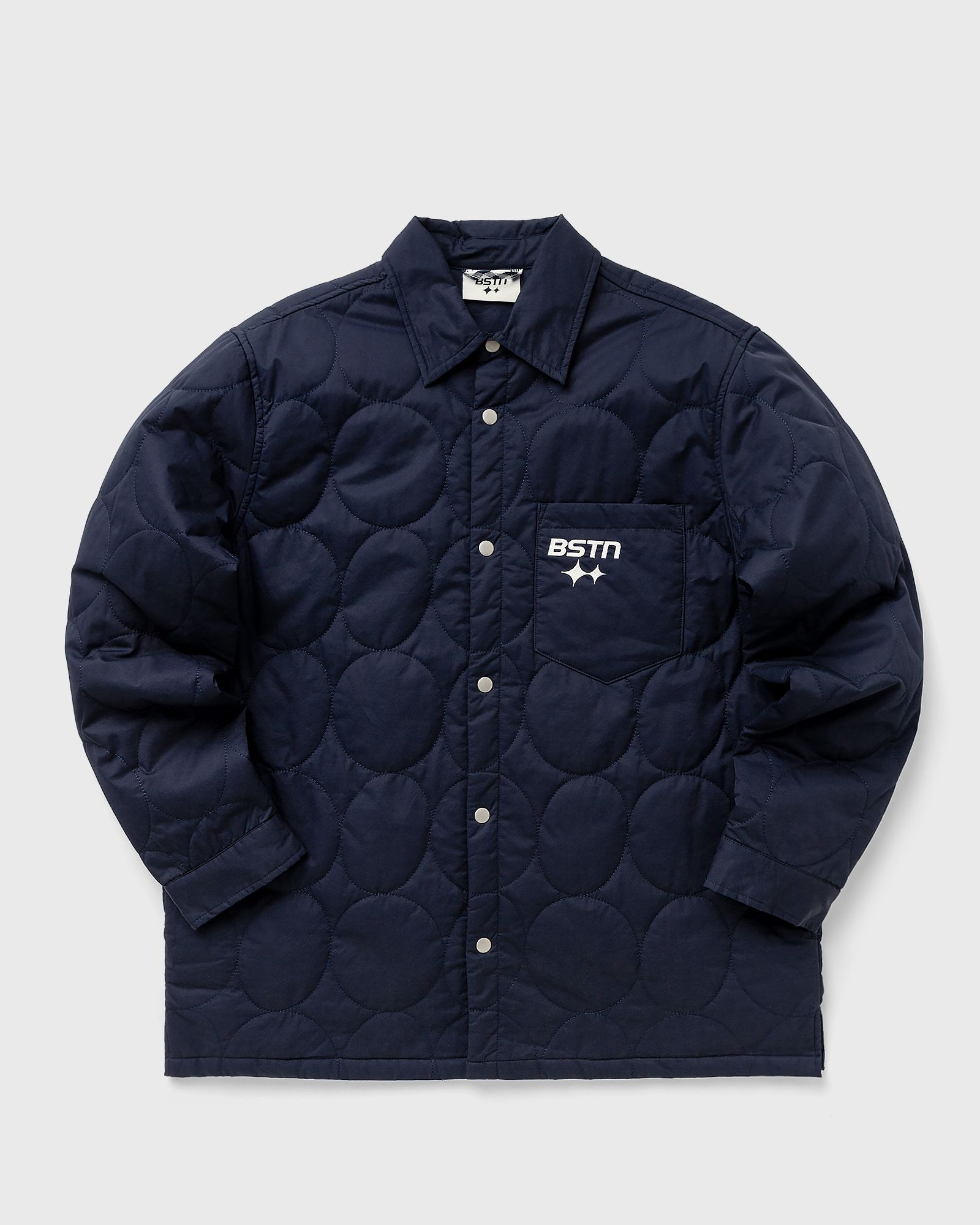 LOGO PATTERN QUILTED OVERSHIRT