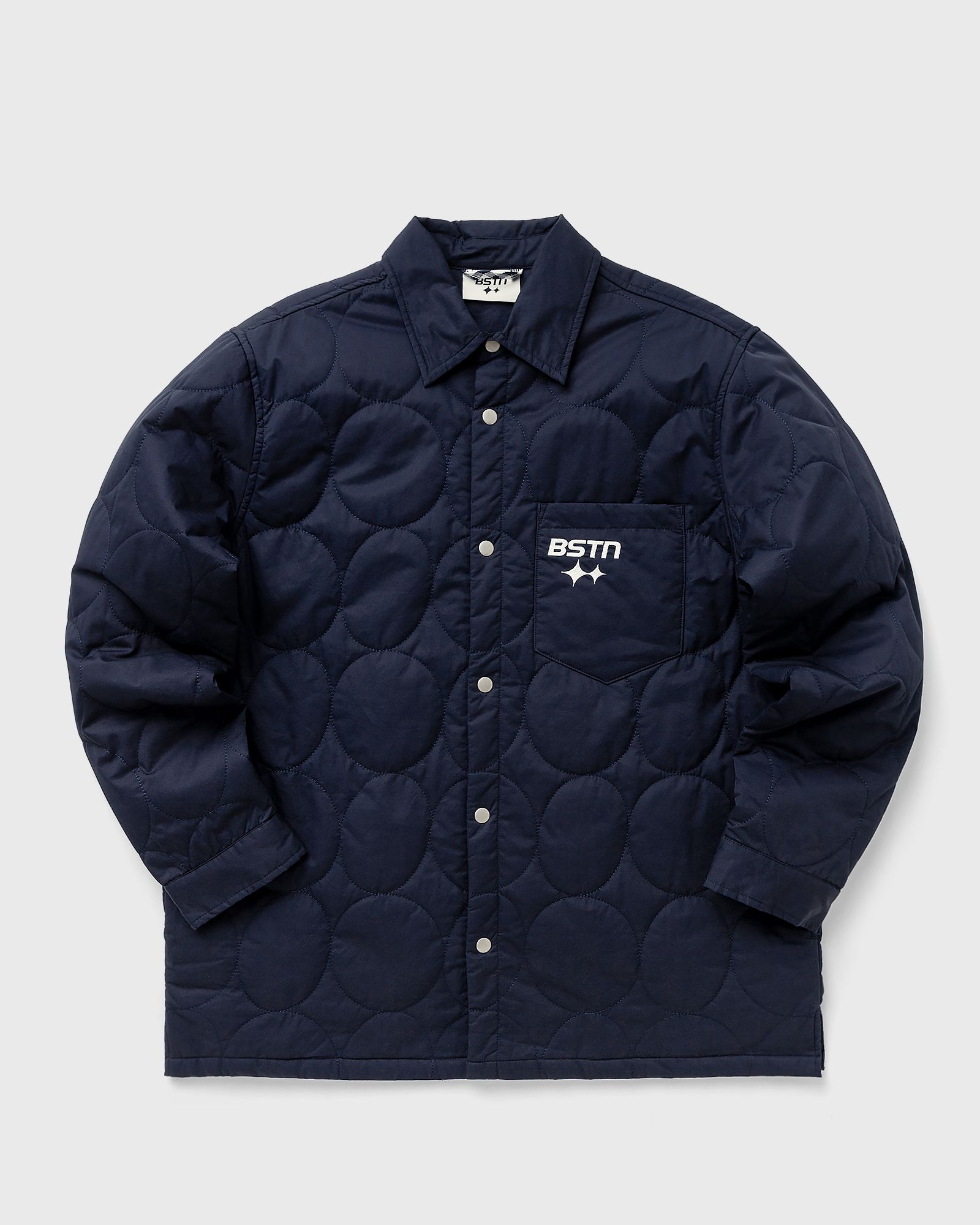 Logo Pattern Quilted Overshirt